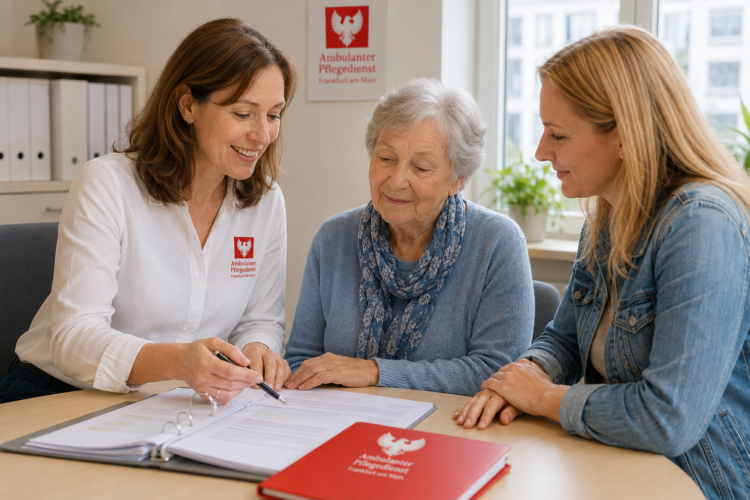 Beratungsgespräch zur Pflegereform